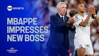 Carlo Ancelotti hails Kylian Mbappé after Champions League Opening Win 