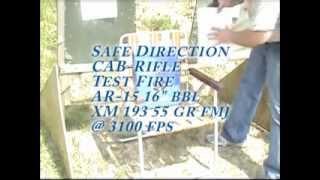 Safe Direction Rifle-rated Composite Armor Board Live-fire.wmv