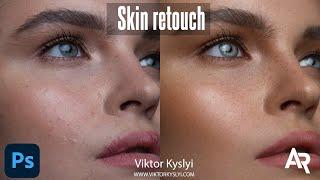 Complex Skin Retouching. Beauty Skin in Photoshop. Frequency Separation. Skin color. Photo Editing