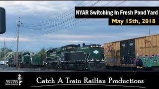 Awesome New York & Atlantic Railway Switching In Fresh Pond Yard