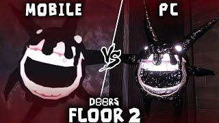 Roblox Doors Floor 2 PC Vs Doors Mobile Jumpscares