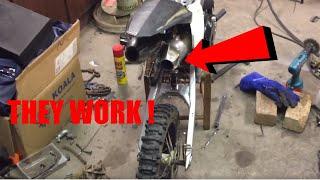 CUSTOM PIT BIKE DUAL PIPE (TWO EXHAUSTS) how to make a dual exhaust pipe!