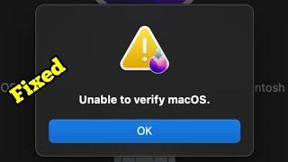 Unable to Verify macOS Sequoia/Sonoma (Fixed)