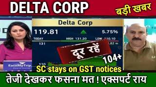 DELTA CORP share news today,SC stays on GST notices !delta corp share latest news,analysis,taregt