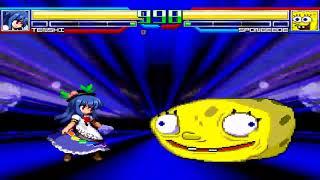 NICK54222 MUGEN: Tenshi Hinanawi (me) VS SpongeBob SquarePants