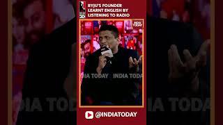 Byju's Founder, Byju Raveendran Shares How He Learned English | India Today Conclave 2023 #shorts