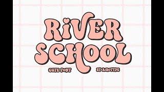 River School Font | Font | Free Font | Script Fonts | Font Bundle