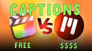 FREE vs PAID | Best Auto Captions in Final Cut Pro