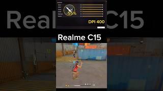 Realme C15 headshot sensitivity settings for Free Fire #shorts #viral #free_fire_shorts