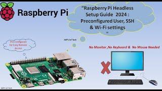 How to setup Raspberry Pi 4B in Headless Mode : A complete Tutorial 2024 updated