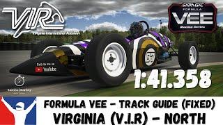 iRacing Formula Vee Virginia (VIR) North Track Guide - 1:41.358 Week 2 Season 4, 2024