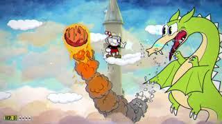 Cuphead - Grim Matchstick - Boss Fight on Simple=Easy Mode (60 fps) - Xbox One