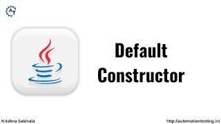 Default Constructor in Java | Java Tutorial For Beginners | What is Default Constructor | Methods