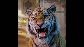 Photorealistic CGI Tiger Roar - 3d 2023