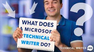 What Does a Microsoft Technical Writer Do?