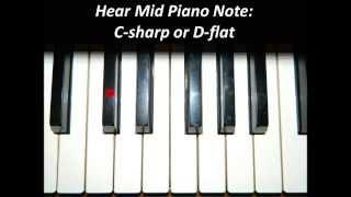Hear Piano Note - Mid C Sharp or D Flat