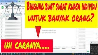 Cara cepat membuat surat kuasa individu pencairan PIP kolektif di BANK, bisa untuk ratusan orang