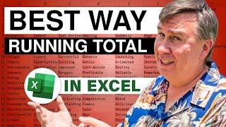 Excel - Best Way For Running Totals - Episode 2590
