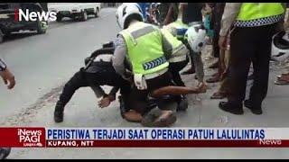 Pemuda Mabuk Rebutan Motor dengan Polisi saat Operasi Patuh Jaya di Kupang #iNewsPagi 15/06