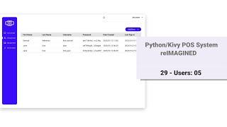 Python/Kivy POS System v2: 29 - Users Screen 05