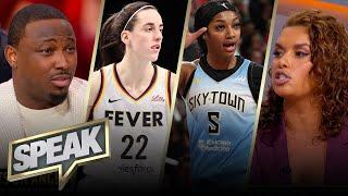 Are people watching the WNBA for Angel Reese as well as Caitlin Clark? | WNBA | SPEAK