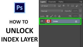 How To Unlock Index Layer in Photoshop CC & cs6 (2020)