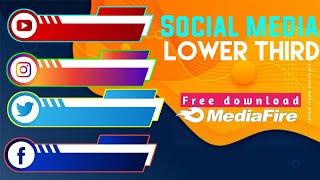 How to make social media lower third animated ll social media lower third ll #lowerthirds