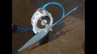 3D printed axial brushless motor for drones : one rotor & two stators