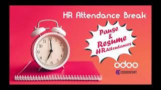 How to take a break in attendance using odoo | Odoo HR Attendance Lunch Time Break | Odoo Pause