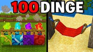 100 DINGE in MINECRAFT die du wirklich BAUEN kannst!