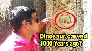 Time Travel Temple Shows Past & Future? Dinosaur at Ta Prohm, Cambodia