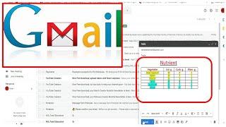 How to insert table in Gmail in Tamil/Ngl Tamil Education