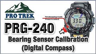  PRG-240 & PAG-240 PROTREK 3246 Compass Calibration - Digital Compass 