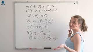 Умножение многочлена на одночлен · Алгебра Математика 7 класс