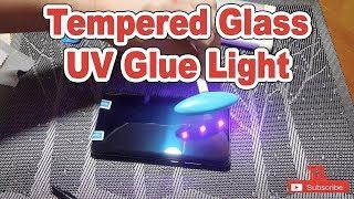 how to install tempered glass UV glue light liquid screen guide protector | TutoTech