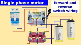 Single Phase Motor Dual Capacitor Forward & Reverse Wiring/single phase motor starter connection