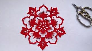 Paper Cutting New Design - Paper Cutting Tutorial - How To Make Paper Cutting Decor | Diy