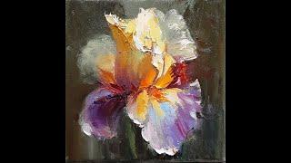 "Ирис".Мастер-классы по живописи Вугара Мамедова.Draw irises