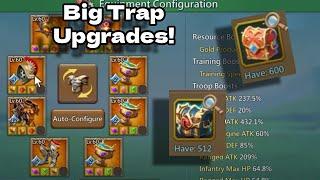 Upgrades On The Titan Trap! Astralite, Artifacts, Monstrous chests! Lords Mobile.