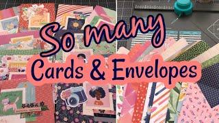 Handmade Cards & Envelopes  Using up a collection | Mass Produce