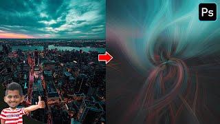 Light Fibers Effect in Photoshop  | Photoshop Tutorial | Photoshop Vibes