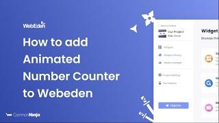 How to add an Animated Numbers Counter to WebEden