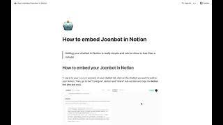 How to use notion and Joonbot to handle your customer support