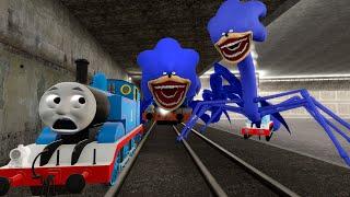 Building a Thomas Train Chased By Cursed Thomas,Choo Choo Thomas turned into Shin Sonic Tapes - GMOD