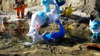 Pokémon Review: Primarina, Brionne, and Popplio Evolution box set toy Review