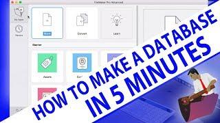 How to Make a Database in 5 Minutes-FileMaker Video Training-FileMaker Videos