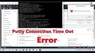 Putty Connection time out error