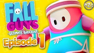 Fall Guys: Ultimate Knockout Gameplay Part 1 - 60 Player Battle Royale! Multiplayer Free For All!