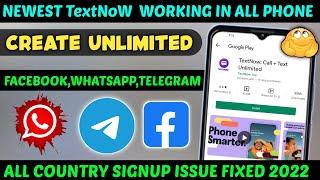 textnow All signup error solution 2022|an error has occurred textnow| textnow canada whatsapp number