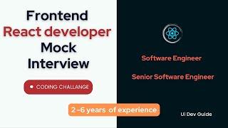 React JS mock Interview | React interview questions | React JS Live Coding